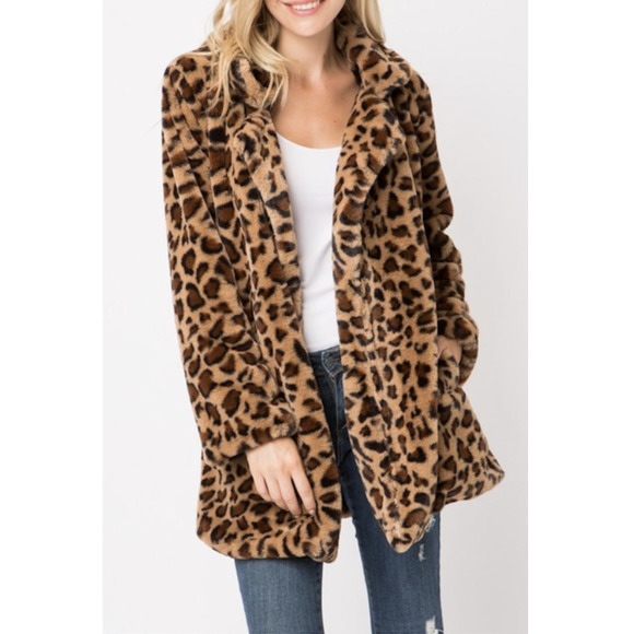 Love Tree Jackets & Blazers - Love Tree Cheetah Print Jacket